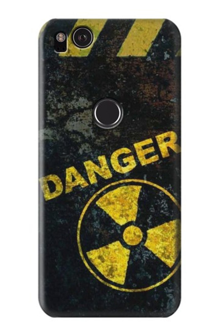 W3891 Nuclear Hazard Danger Hard Case and Leather Flip Case For Google Pixel 2