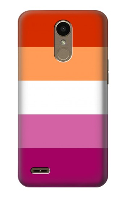 W3887 Lesbian Pride Flag Hard Case and Leather Flip Case For LG K10 (2018), LG K30