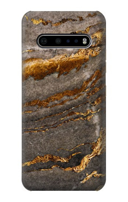 W3886 Gray Marble Rock Hard Case and Leather Flip Case For LG V60 ThinQ 5G