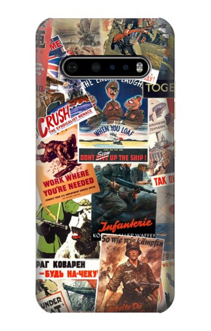 W3905 Vintage Army Poster Hard Case and Leather Flip Case For LG V60 ThinQ 5G