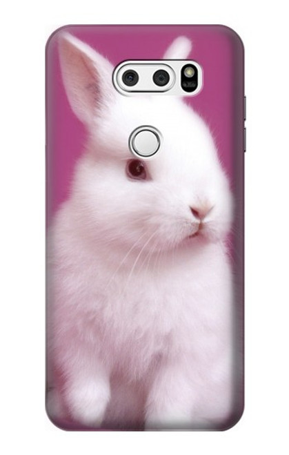 W3870 Cute Baby Bunny Hard Case and Leather Flip Case For LG V30, LG V30 Plus, LG V30S ThinQ, LG V35, LG V35 ThinQ