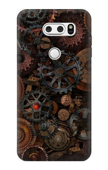 W3884 Steampunk Mechanical Gears Hard Case and Leather Flip Case For LG V30, LG V30 Plus, LG V30S ThinQ, LG V35, LG V35 ThinQ