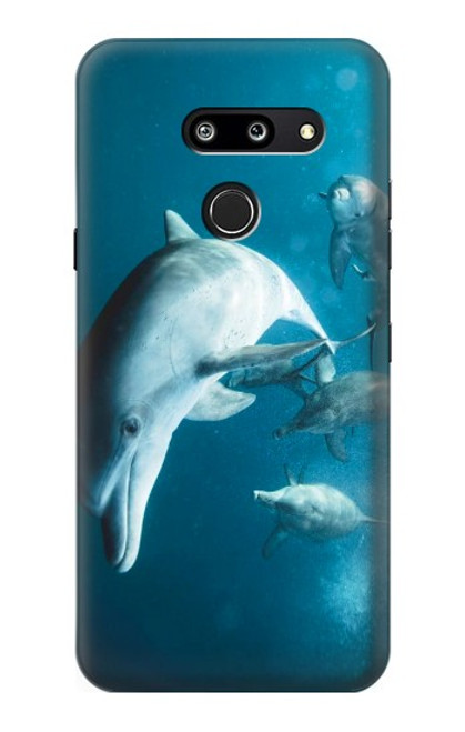 W3878 Dolphin Hard Case and Leather Flip Case For LG G8 ThinQ