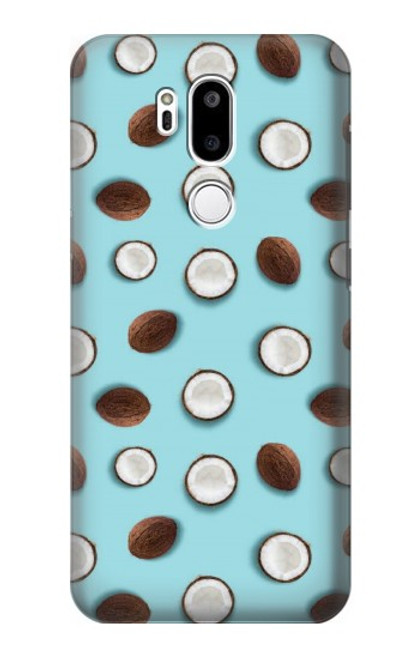 W3860 Coconut Dot Pattern Hard Case and Leather Flip Case For LG G7 ThinQ