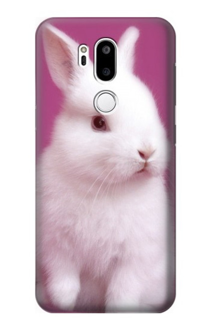 W3870 Cute Baby Bunny Hard Case and Leather Flip Case For LG G7 ThinQ