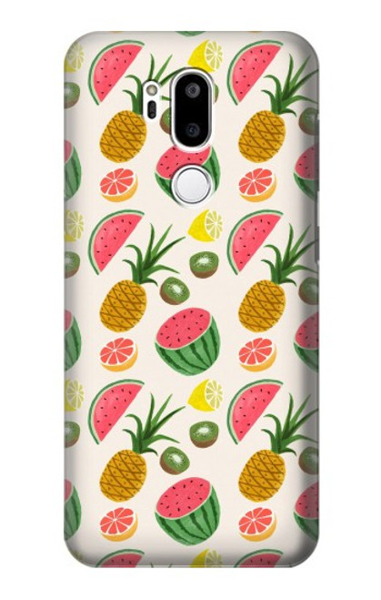 W3883 Fruit Pattern Hard Case and Leather Flip Case For LG G7 ThinQ
