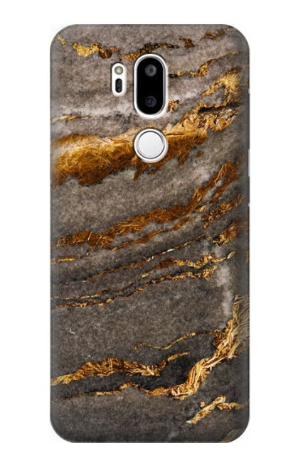 W3886 Gray Marble Rock Hard Case and Leather Flip Case For LG G7 ThinQ