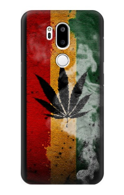 W3890 Reggae Rasta Flag Smoke Hard Case and Leather Flip Case For LG G7 ThinQ