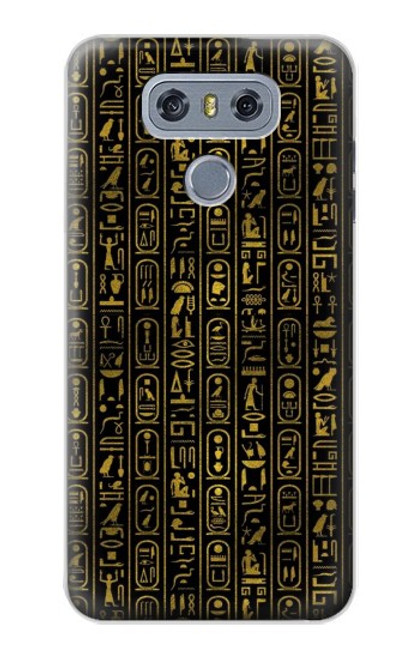 W3869 Ancient Egyptian Hieroglyphic Hard Case and Leather Flip Case For LG G6