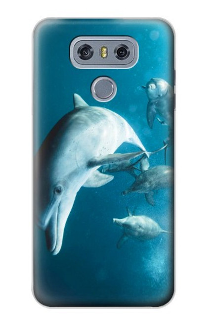 W3878 Dolphin Hard Case and Leather Flip Case For LG G6