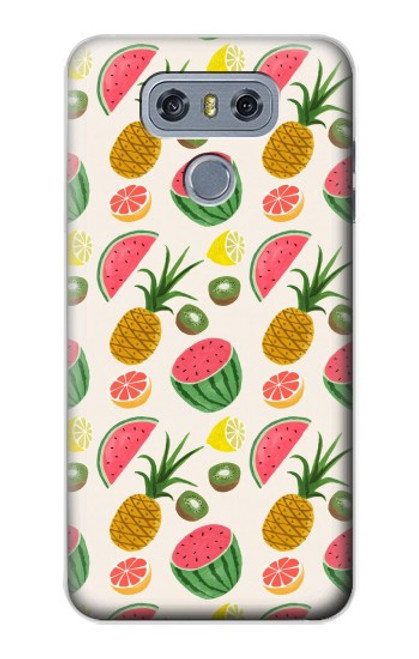 W3883 Fruit Pattern Hard Case and Leather Flip Case For LG G6