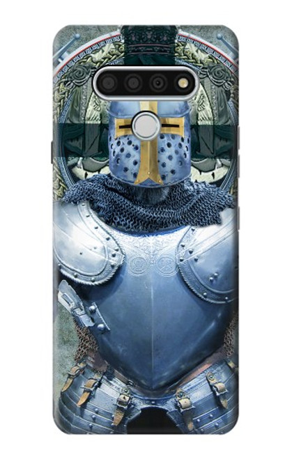 W3864 Medieval Templar Heavy Armor Knight Hard Case and Leather Flip Case For LG Stylo 6
