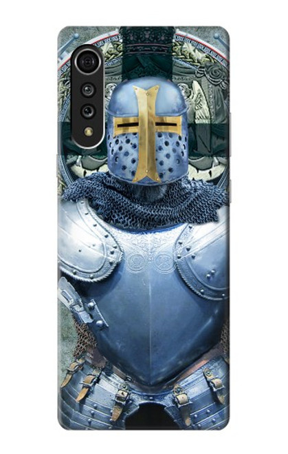 W3864 Medieval Templar Heavy Armor Knight Hard Case and Leather Flip Case For LG Velvet