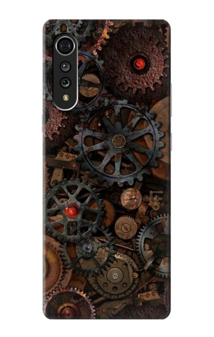 W3884 Steampunk Mechanical Gears Hard Case and Leather Flip Case For LG Velvet