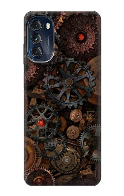 W3884 Steampunk Mechanical Gears Hard Case and Leather Flip Case For Motorola Moto G (2022)