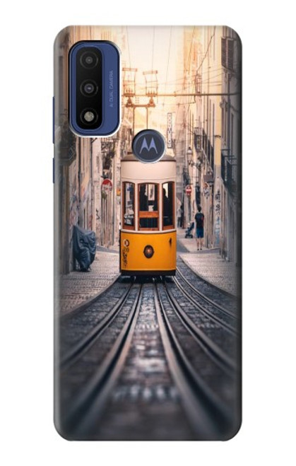 W3867 Trams in Lisbon Hard Case and Leather Flip Case For Motorola G Pure