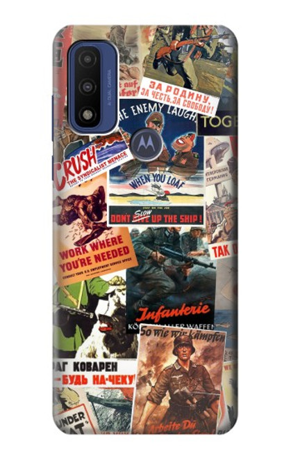 W3905 Vintage Army Poster Hard Case and Leather Flip Case For Motorola G Pure