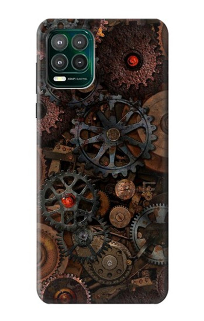 W3884 Steampunk Mechanical Gears Hard Case and Leather Flip Case For Motorola Moto G Stylus 5G