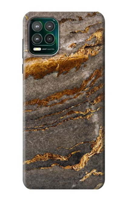 W3886 Gray Marble Rock Hard Case and Leather Flip Case For Motorola Moto G Stylus 5G