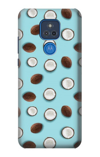 W3860 Coconut Dot Pattern Hard Case and Leather Flip Case For Motorola Moto G Play (2021)