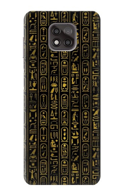W3869 Ancient Egyptian Hieroglyphic Hard Case and Leather Flip Case For Motorola Moto G Power (2021)