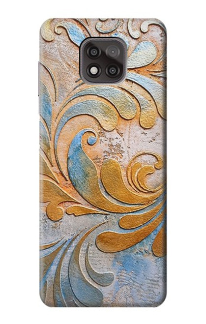 W3875 Canvas Vintage Rugs Hard Case and Leather Flip Case For Motorola Moto G Power (2021)