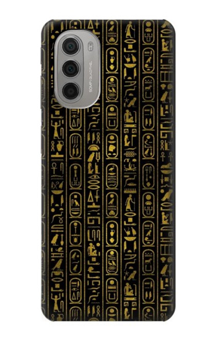 W3869 Ancient Egyptian Hieroglyphic Hard Case and Leather Flip Case For Motorola Moto G51 5G