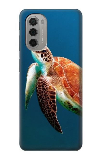 W3899 Sea Turtle Hard Case and Leather Flip Case For Motorola Moto G51 5G