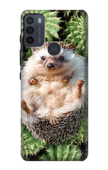 W3863 Pygmy Hedgehog Dwarf Hedgehog Paint Hard Case and Leather Flip Case For Motorola Moto G50