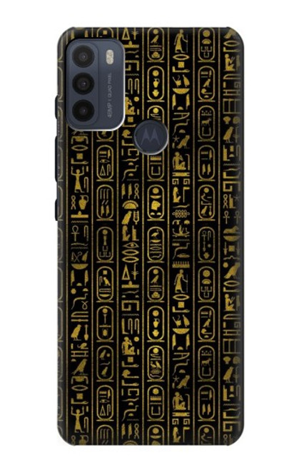 W3869 Ancient Egyptian Hieroglyphic Hard Case and Leather Flip Case For Motorola Moto G50