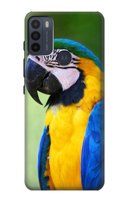 W3888 Macaw Face Bird Hard Case and Leather Flip Case For Motorola Moto G50