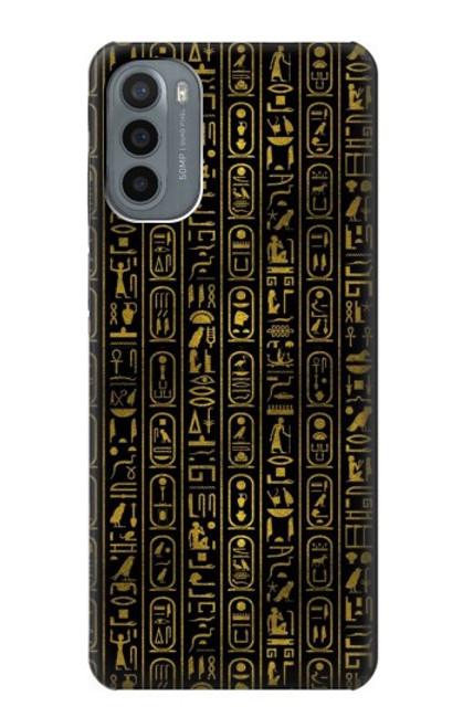 W3869 Ancient Egyptian Hieroglyphic Hard Case and Leather Flip Case For Motorola Moto G31