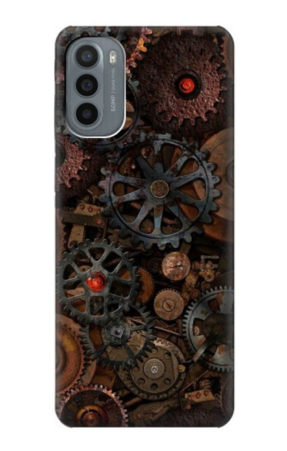 W3884 Steampunk Mechanical Gears Hard Case and Leather Flip Case For Motorola Moto G31