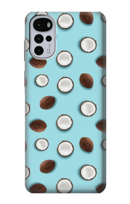 W3860 Coconut Dot Pattern Hard Case and Leather Flip Case For Motorola Moto G22