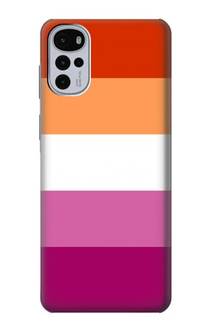 W3887 Lesbian Pride Flag Hard Case and Leather Flip Case For Motorola Moto G22