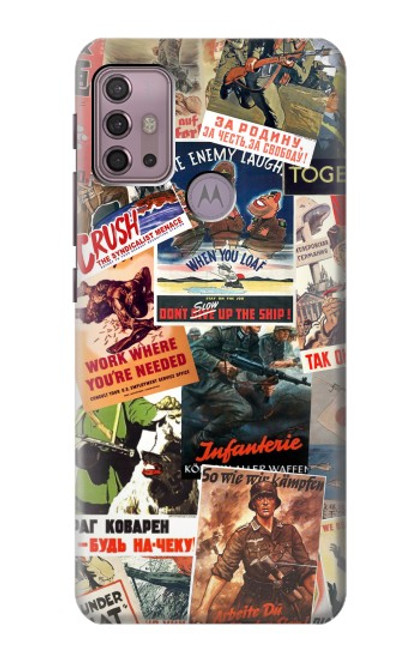 W3905 Vintage Army Poster Hard Case and Leather Flip Case For Motorola Moto G30, G20, G10