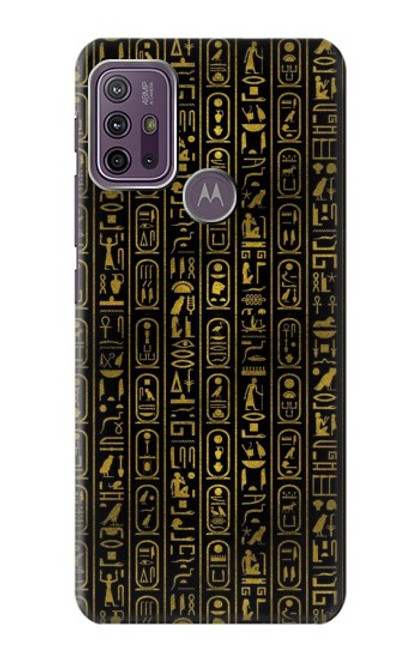 W3869 Ancient Egyptian Hieroglyphic Hard Case and Leather Flip Case For Motorola Moto G10 Power