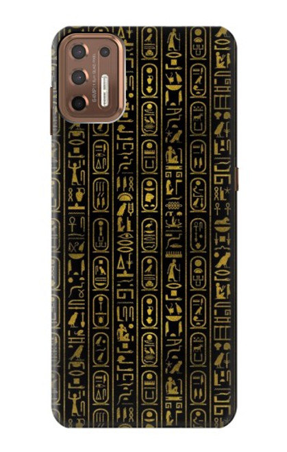 W3869 Ancient Egyptian Hieroglyphic Hard Case and Leather Flip Case For Motorola Moto G9 Plus