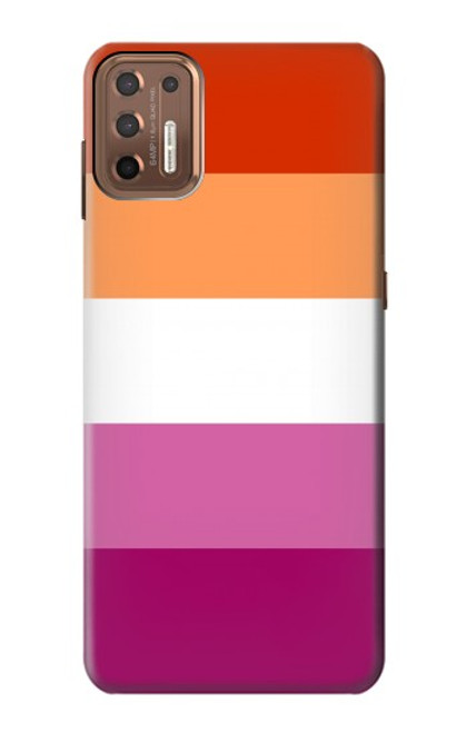 W3887 Lesbian Pride Flag Hard Case and Leather Flip Case For Motorola Moto G9 Plus