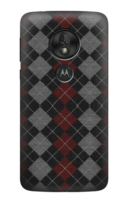 W3907 Sweater Texture Hard Case and Leather Flip Case For Motorola Moto G7 Play