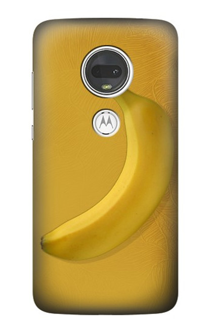 W3872 Banana Hard Case and Leather Flip Case For Motorola Moto G7, Moto G7 Plus