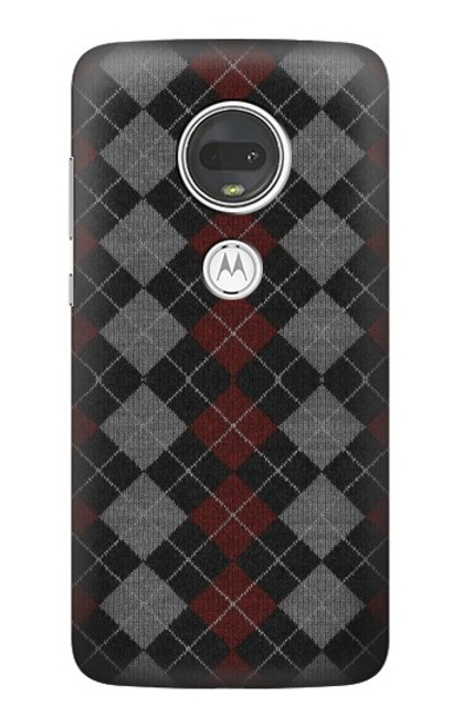 W3907 Sweater Texture Hard Case and Leather Flip Case For Motorola Moto G7, Moto G7 Plus