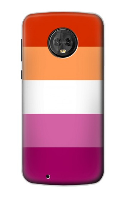 W3887 Lesbian Pride Flag Hard Case and Leather Flip Case For Motorola Moto G6