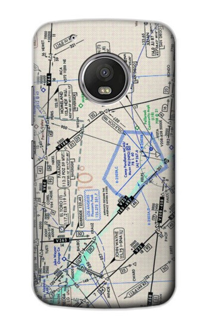 W3882 Flying Enroute Chart Hard Case and Leather Flip Case For Motorola Moto G5 Plus