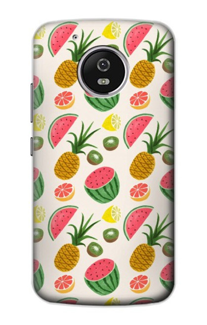 W3883 Fruit Pattern Hard Case and Leather Flip Case For Motorola Moto G5