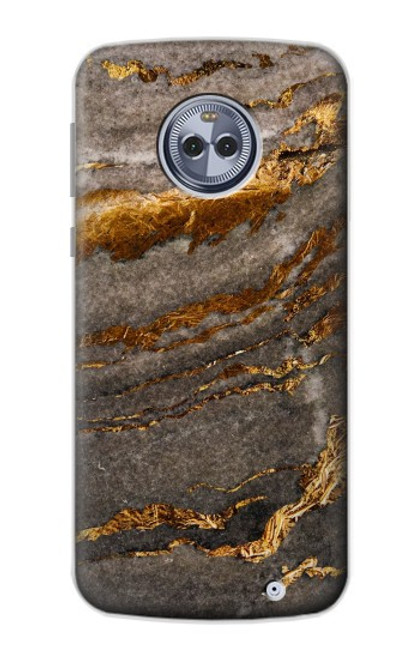 W3886 Gray Marble Rock Hard Case and Leather Flip Case For Motorola Moto X4