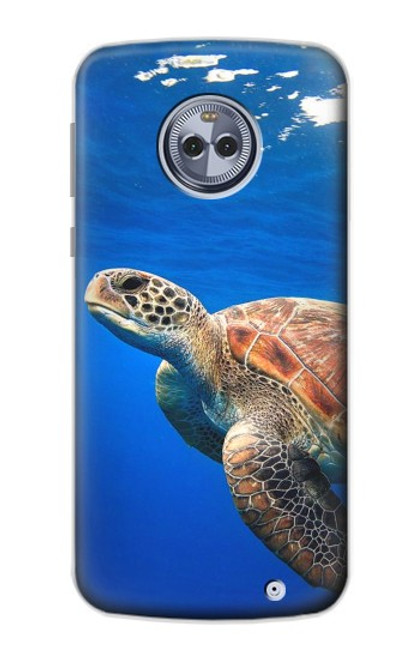 W3898 Sea Turtle Hard Case and Leather Flip Case For Motorola Moto X4
