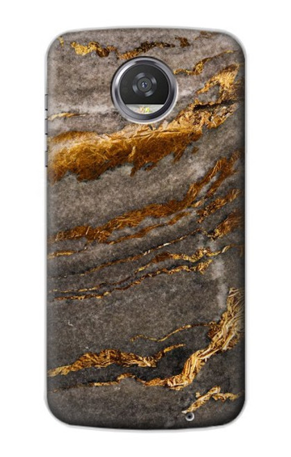 W3886 Gray Marble Rock Hard Case and Leather Flip Case For Motorola Moto Z2 Play, Z2 Force