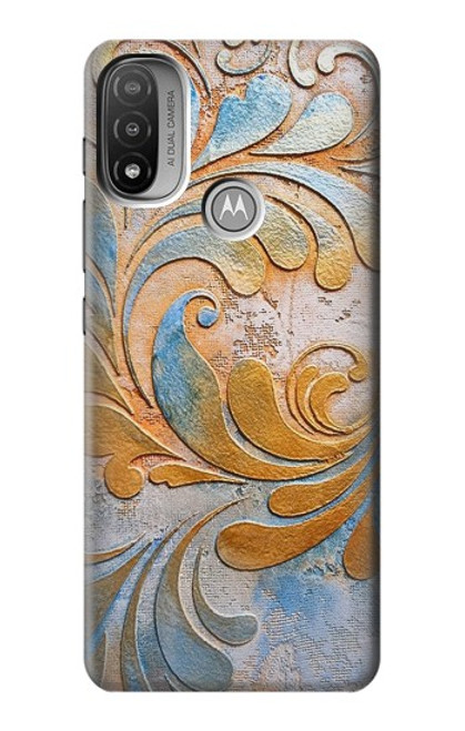 W3875 Canvas Vintage Rugs Hard Case and Leather Flip Case For Motorola Moto E20,E30,E40