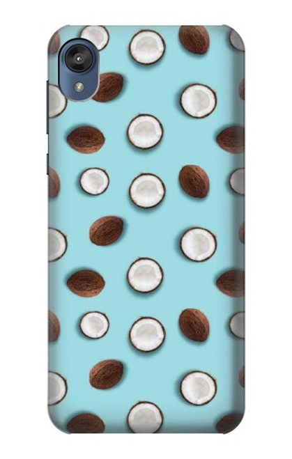 W3860 Coconut Dot Pattern Hard Case and Leather Flip Case For Motorola Moto E6, Moto E (6th Gen)
